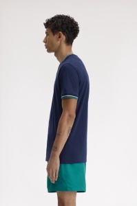 FRED PERRY M1588 86A TWIN MAJICA BLUESWD