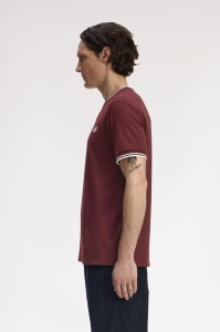 FRED PERRY M1588 64A TWIN MAJICA OXBLOODE