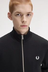 FRED PERRY J3340 102 ZIPTHROUGH DUKS BLACK