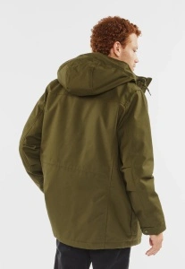 VINTAGE INDUSTRIES LEDGER JAKNA OLIVE