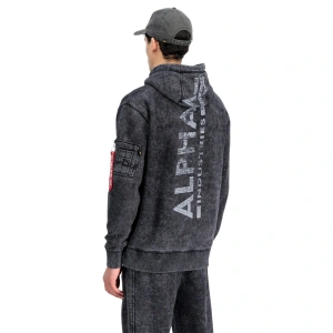 ALPHA INDUSTRIES 178318V 03 DUKS KAP VINTAGE BACK PRINT BLACK