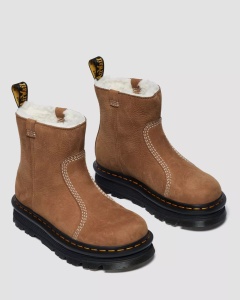 DR. MARTENS 42023200 ZEBZAG RIGEER CIZME DBROWN