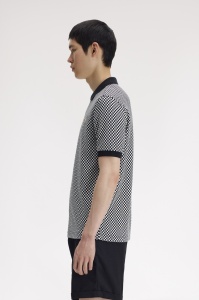 FRED PERRY M2399 102 CHEGUERBOARD MAJICA