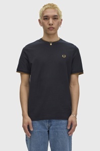 FRED PERRY CREPE MAJICA BLACK