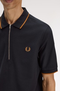 FRED PERRY M2480 102 CREPE POLOZIP MAJICA