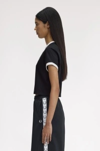 FRED PERRY G9163 102 CROPPED MAJICA BLK