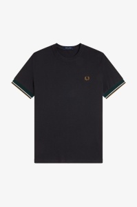 FRED PERRY M2396 102 CUFT MAJICA BLACK