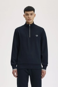 FRED PERRY HALF ZIP DUKS NAVY