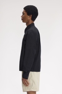 FRED PERRY M2428 102 KOŠULJA ZIP BLACK