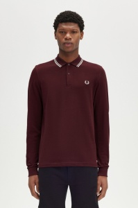 FRED PERRY LONG MAJICA OXBLOOD