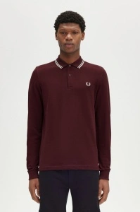 FRED PERRY LONG MAJICA OXBLOOD