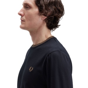 FRED PERRY M9602 184 LONG TWIN MAJICA BLK