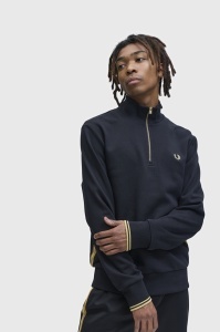 FRED PERRY M2444 90A TAPE HALF DUKS BLKC