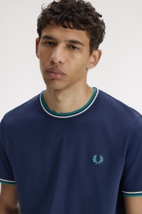 FRED PERRY M1588 86A TWIN MAJICA BLUESWD