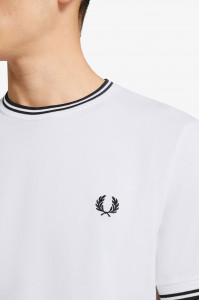 FRED PERRY M1588 100TWIN MAJICA WHITE