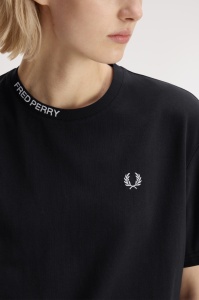 FRED PERRY G3145 102 ŽENSKA MAJICA BLACK