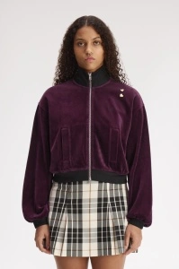 FRED PERRYVELOUR ŽENSKA JAKNA PLUM