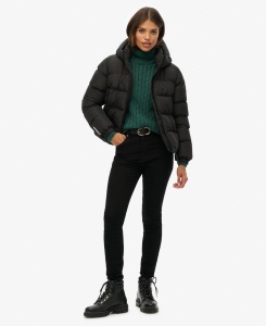 SUPERDRY W5011996_02A PUFFER Ž JAKNA BLACK