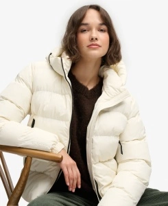 SUPERDRY W5011996_71D PUFFER Ž JAKNA WHITE