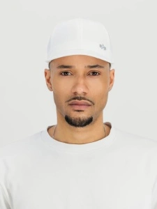 ALPHA INDUSTRIES METAL LABEL KACKET WHITE