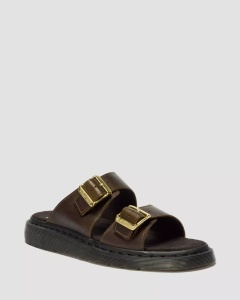 DR. MARTENS JOSEF SLIDE PAPUČE OLIVE DM42328300