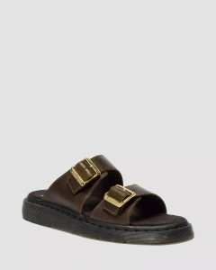DR. MARTENS JOSEF SLIDE PAPUČE OLIVE DM42328300