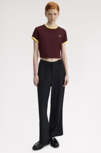 FRED PERRY G9163 597 CROPPED MAJICA OXBL