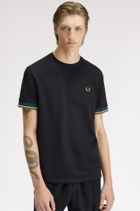 FRED PERRY M2396 102 CUFT MAJICA BLACK