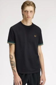 FRED PERRY M2396 102 CUFT MAJICA BLACK