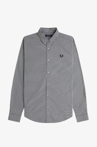 FRED PERRY M2436 102 GINGHAM KOSULJA BLK