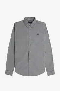 FRED PERRY M2436 102 GINGHAM KOSULJA BLK