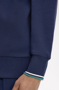 FRED PERRY M3574 86A HALF ZIP DUKS BLUESW
