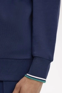 FRED PERRY M3574 86A HALF ZIP DUKS BLUESW