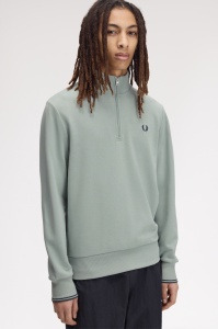 FRED PERRY M3574 71C HALF ZIP DUKS SBLUE