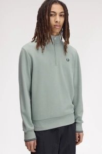 FRED PERRY M3574 71C HALF ZIP DUKS SBLUE