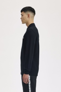 FRED PERRY M6006 350 LONG MAJICA BLACKW