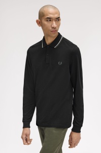 FRED PERRY M3636 W54 LONG MAJICA BLKELWG