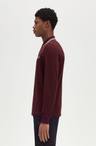FRED PERRY M3636 597 LONG MAJICA OXBLOOD