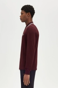 FRED PERRY M3636 597 LONG MAJICA OXBLOOD