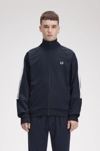 FRED PERRY J3301 608 PRINT JAKNA NAVY