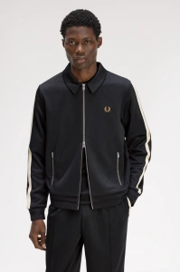 FRED PERRY TAPE TRACK JAKNA BLACK