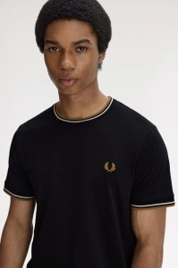 FRED PERRY M1588 P69 TWIN MAJICA BLKEDC