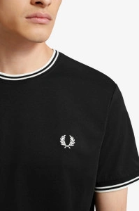 FRED PERRY M1588 102 TWIN MAJICA BLK