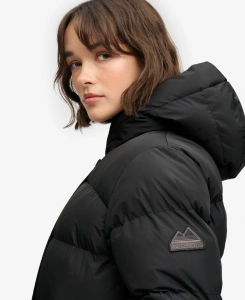 SUPERDRY W5012179_02A HOODED PUFFER MID ŽENSKA JAKNA BLACK
