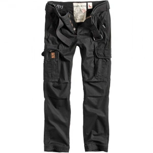 SURPLUS PREMIUM SLIM PANTALONE CRNE