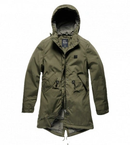 VINTAGE INDUSTRIES BRITT Z PARKA OLIVED