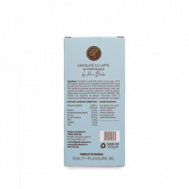 Tabletă Artizanala de Ciocolată cu Lapte şi Portocale 100g - Img 2