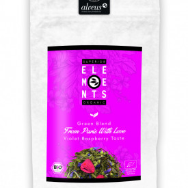 FROM PARIS WITH LOVE SUPERIOR TEA GREEN BLEND ALVEUS Violet Raspberry Taste 100g plic