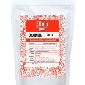 Cafea de specialitate prajita boabe COLOMBIA SOFIA Arabica 500g plic