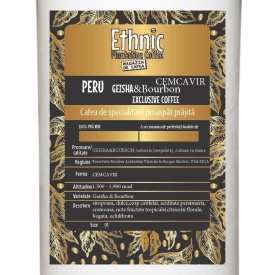 Cafea de specialitate prajita si macinata PERU GEISHA&BOURBON Arabica 150g cutie
